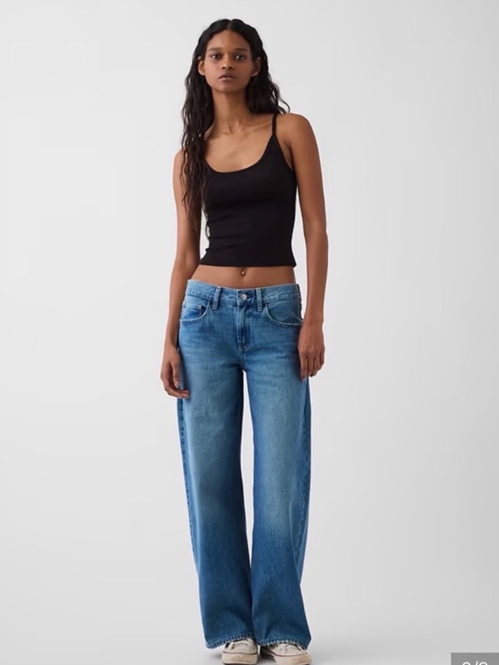 NWT GAP x Hailey Bieber The Hailey Low Rise Loose Jean Size 25 Med Blue SOLD OUT